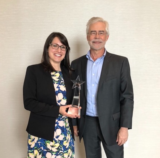 Dr. Diane Russo and President David A. Heath