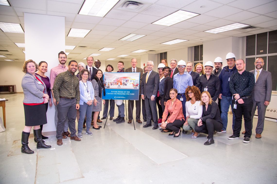 SUNY Optometry leadership was joined by AllCon Contracting Corporation and the College's academic, clinical and institutional advancement teams for the groundbreaking ceremony, April 18, 2019.